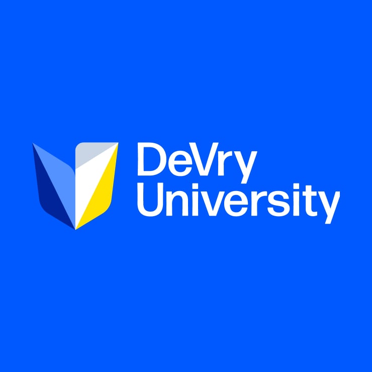 devry logo on blue
