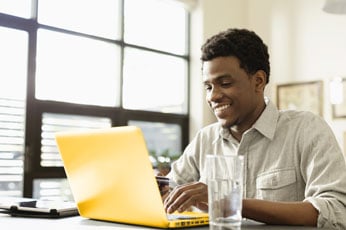Two students talking