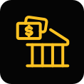 banking and financial institutions icon