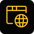 dynamic website development and database integration icon