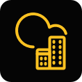enterprise and cloud based systems icon