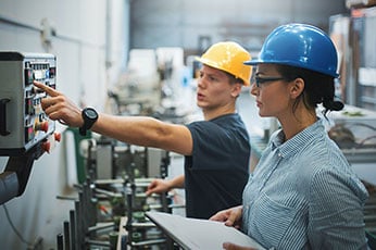 Engineering Technology specialists gaining technical knowledge of operations