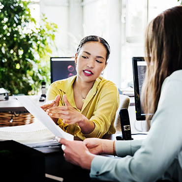 diverse group of employees in the workplace 