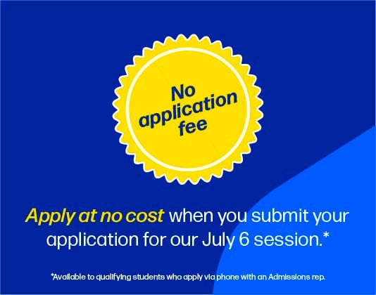 devry application fee waiver graphic